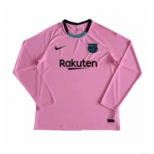 Tailandia Camiseta Barcelona 3ª Kit ML 2020 2021 Rosa